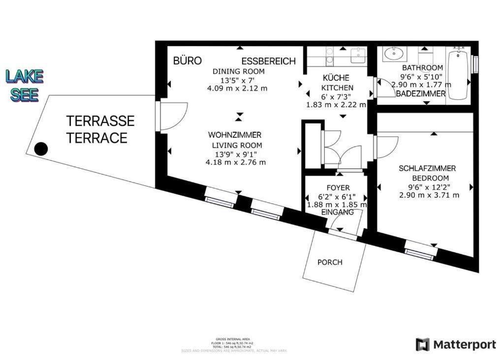 Gemuetliches Seeapartment Am Berg アルラッハ エクステリア 写真